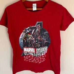Marvel The first 11 Years Tshirt Large